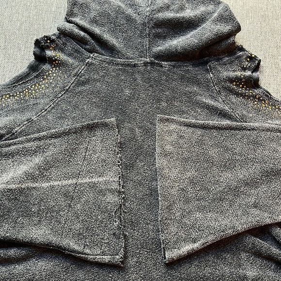 Y2K Vintage Circa 2007 Mcbling Cut out Hoodie, Size: M - Picture 15 of 17